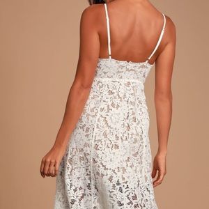 White lace dress
